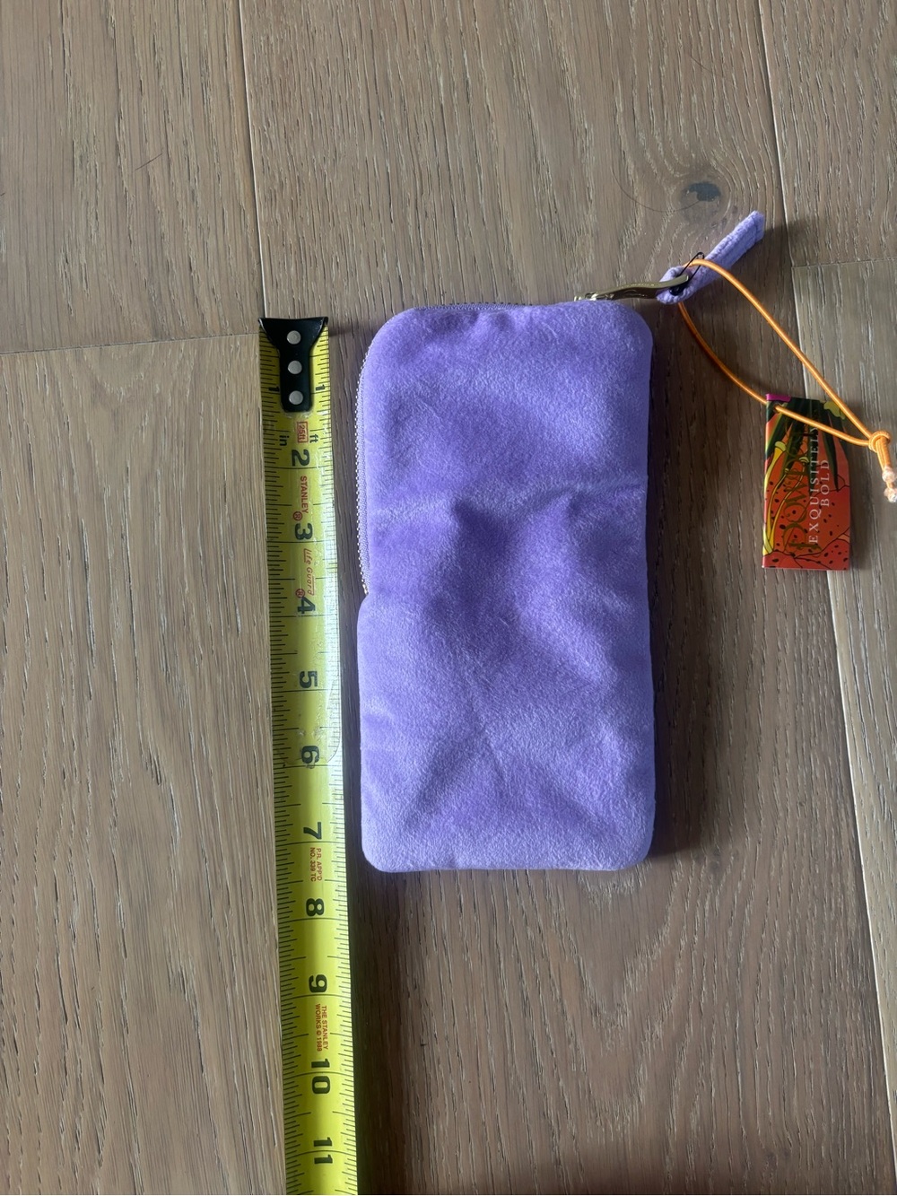 Powder Lobster Buddies Sunglasses Pouch Case Bag Velvet Lavender Embroidered - Picture 7 of 9